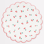 Cherry Pattern Dinner Plates (x 8)