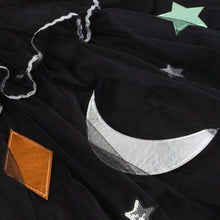 Tulle Appliqué Witch Cape, Hat & Wand