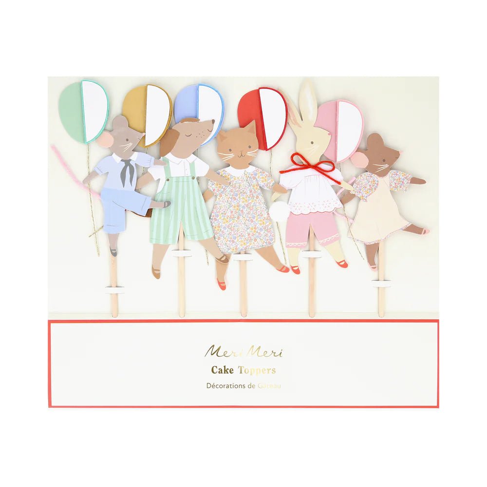 Animal Friends Cake Toppers (x 5)