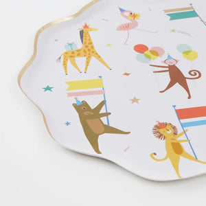 Animal Parade Dinner Plates (x 8)