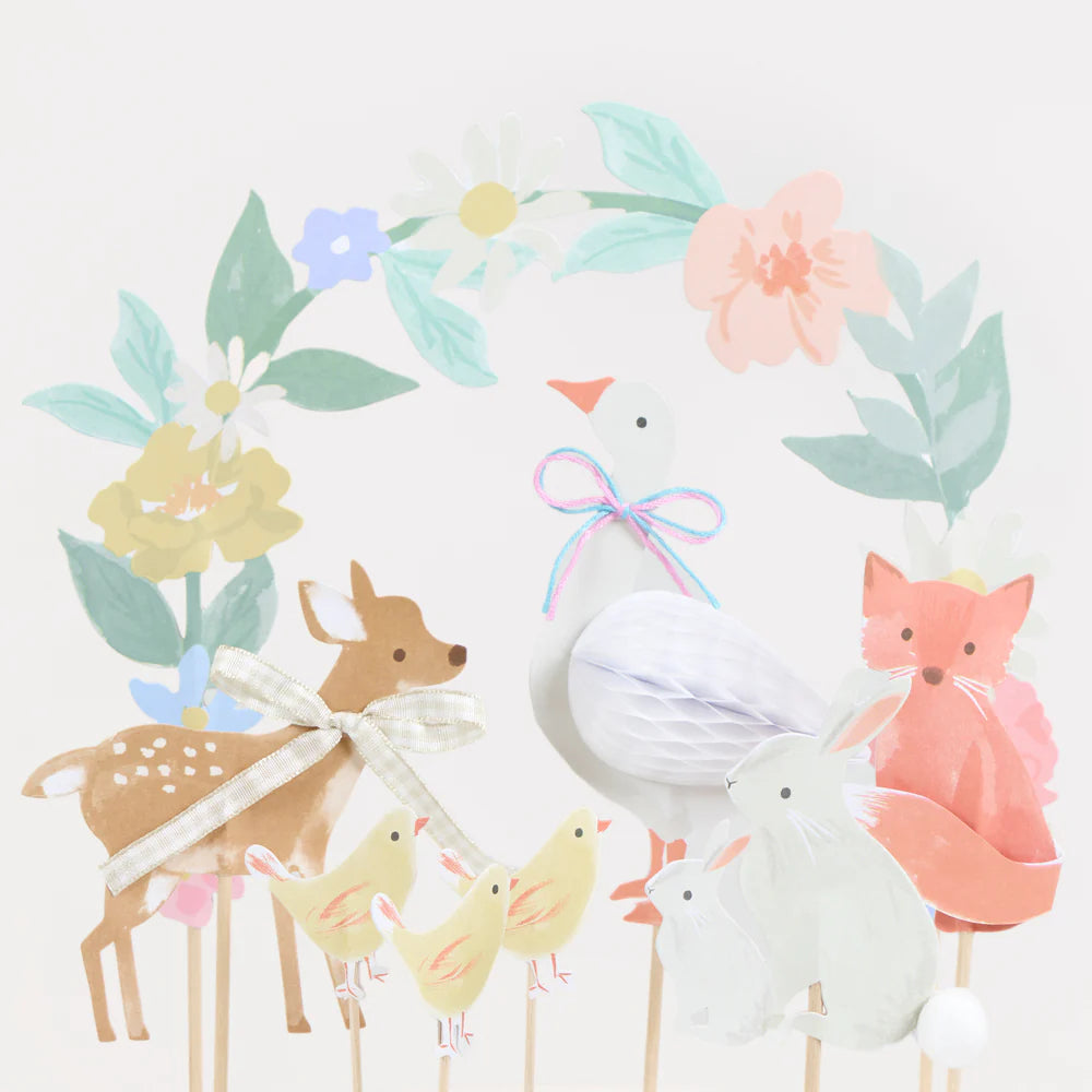 Little Animals Cake Toppers (x 8)