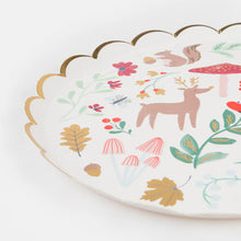 Winter Woodland Side Plates (x 8)