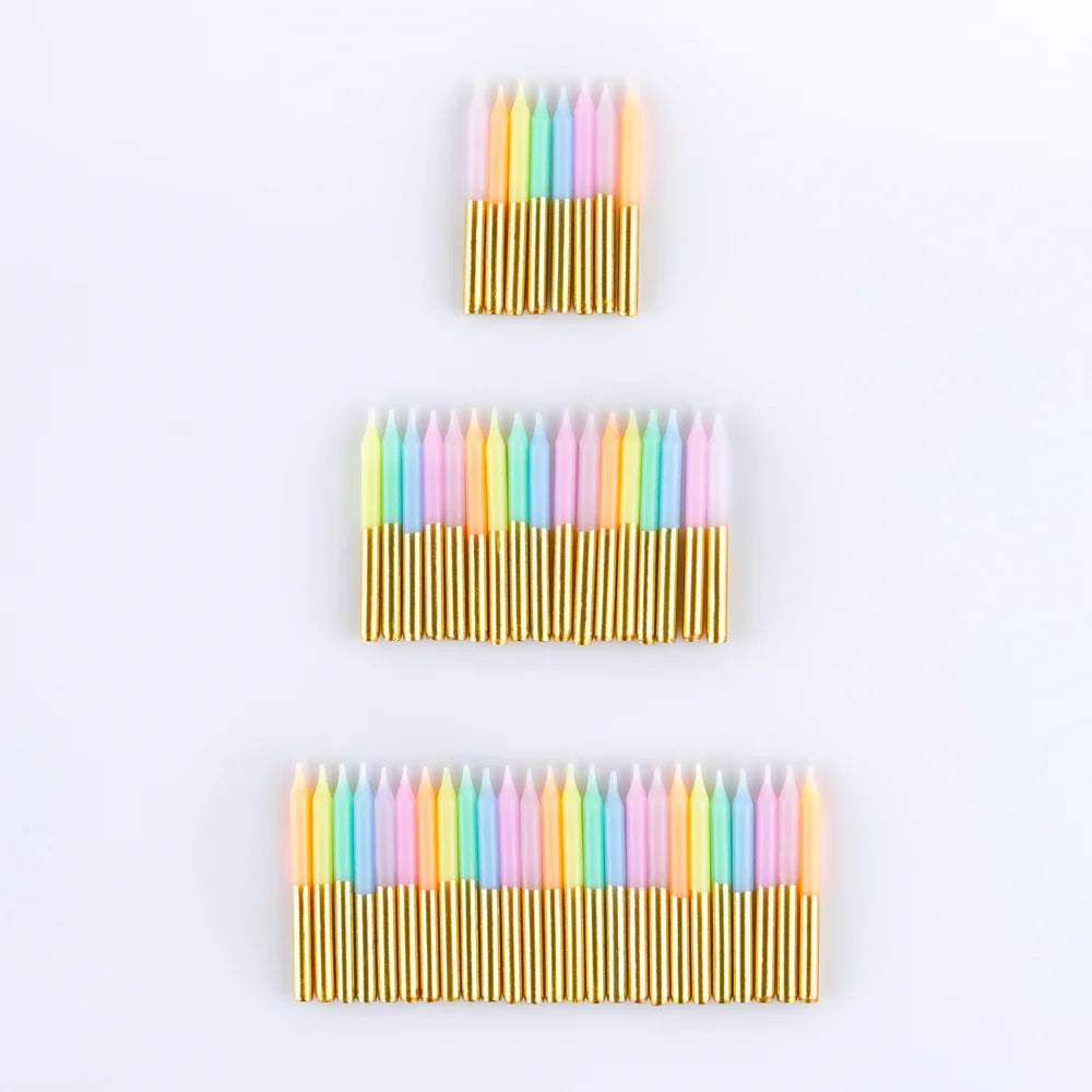 Pastel Mini Candles (x 50)