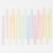 Pastel Patterned Candles (x 16)