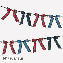 Plaid Bow Bell Garland
