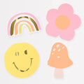 Happy Face Icons Shaped Napkins (x16)