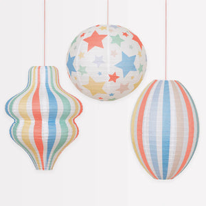 Stars & Stripes Lanterns (x 3)