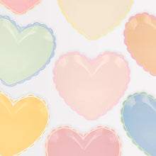 Pastel Heart Large Plates (x 8)