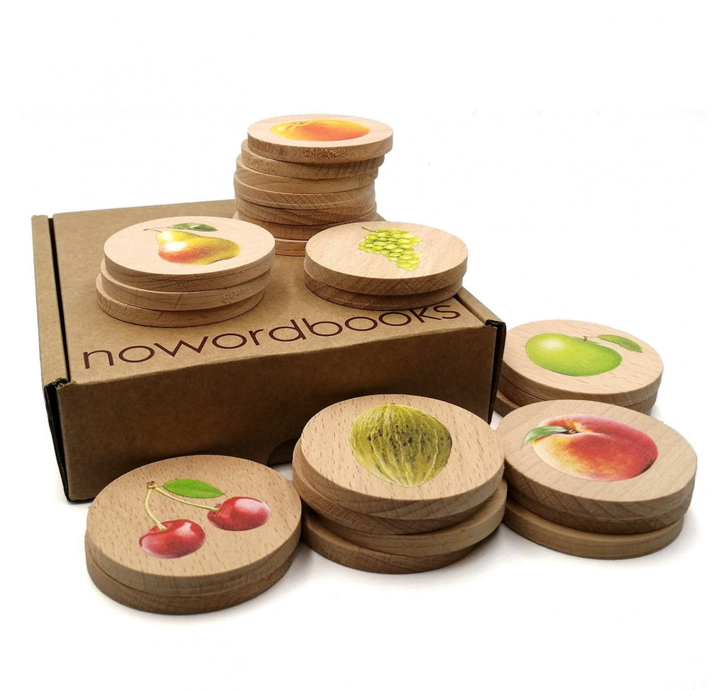 Memory de Madera Las Frutas