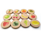 Memory de Madera Las Frutas