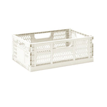 Modern Folding Crate - Cream Medium