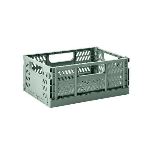 Modern Folding Crate - Green Medium