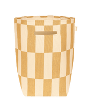 Vibes Large Storage Basket Mustard and Sand Tiles