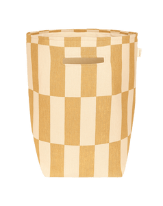Vibes Large Storage Basket Mustard and Sand Tiles