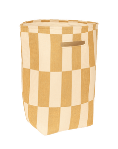 Vibes Large Storage Basket Mustard and Sand Tiles