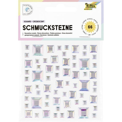 Decorative crystals Square Iridescent
