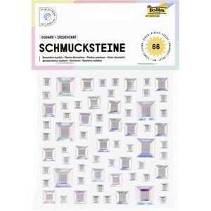 Decorative crystals Square Iridescent
