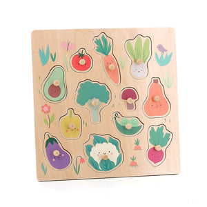 Vegetables peg puzzle