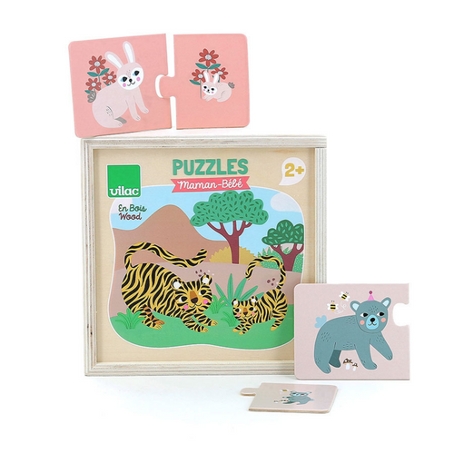 Mom-baby match puzzles