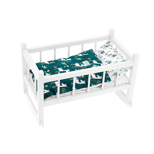 Wooden lacquered bed Petite biche for dolls up to 40 cm