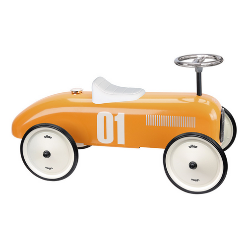 Orange vintage car