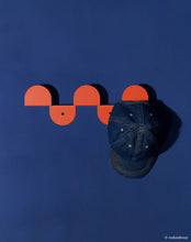 Steel Wall Coat Rack Burnt Red