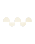 Steel Wall Coat Rack Ivory