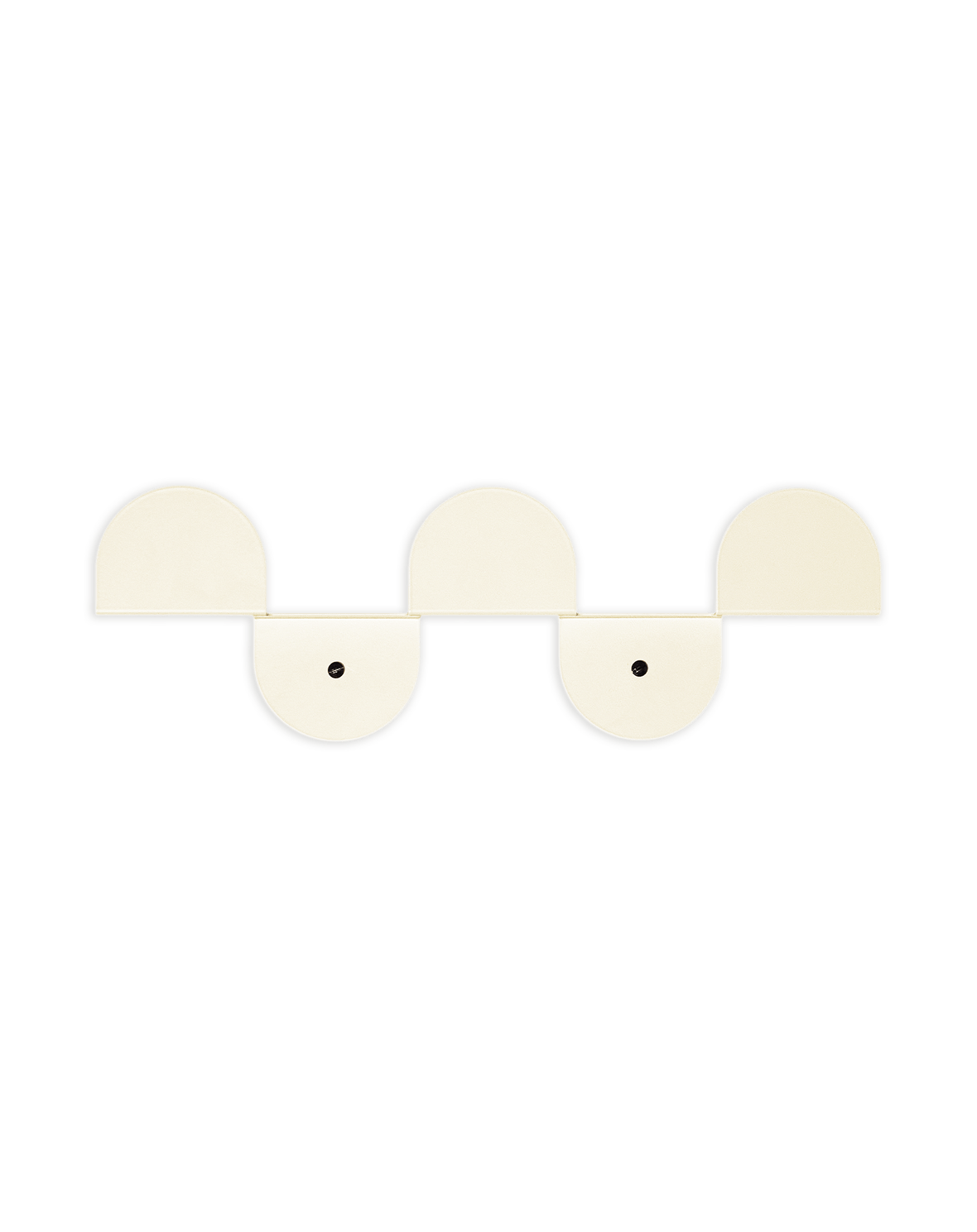 Steel Wall Coat Rack Ivory