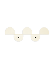 Steel Wall Coat Rack Ivory