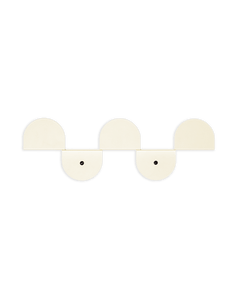 Steel Wall Coat Rack Ivory