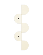 Steel Wall Coat Rack Ivory