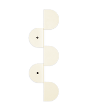 Steel Wall Coat Rack Ivory