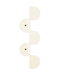 Steel Wall Coat Rack Ivory