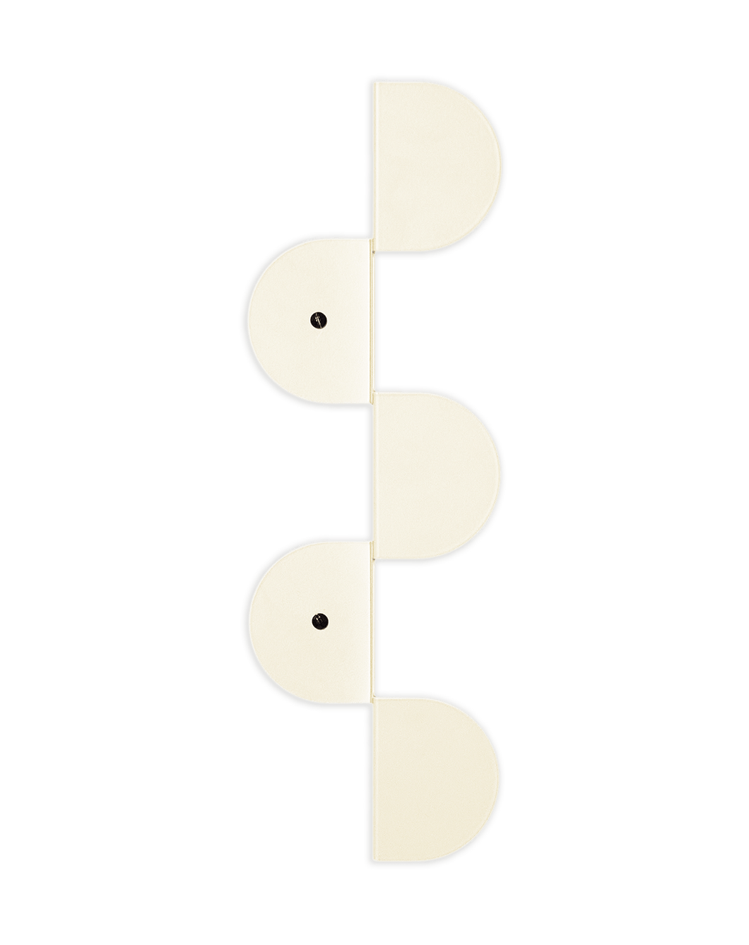 Steel Wall Coat Rack Ivory