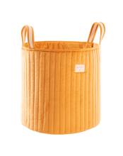 Eco-Velvet Large Storage Basket Farniente Yellow