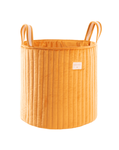 Eco-Velvet Large Storage Basket Farniente Yellow