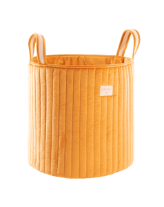 Eco-Velvet Large Storage Basket Farniente Yellow