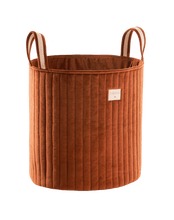 Eco-Velvet Large Storage Basket Wild Brown