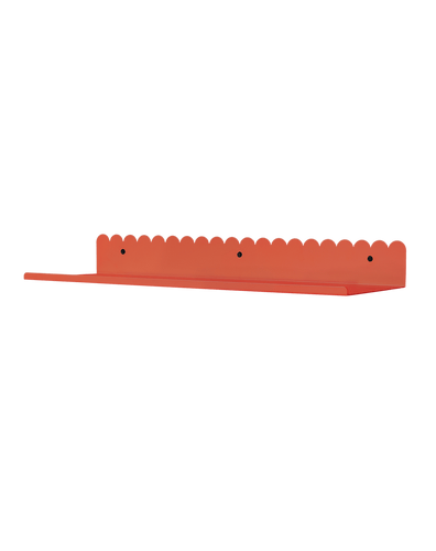 Steel Wall Shelf Large Burnt Red
