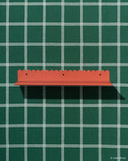 Steel Wall Shelf Large Burnt Red