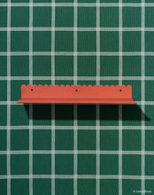 Steel Wall Shelf Large Burnt Red