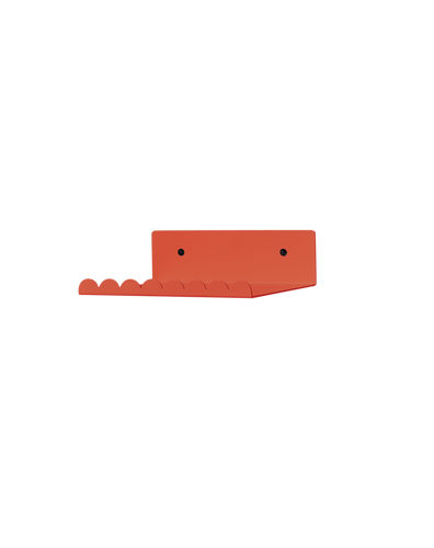 Steel Wall Shelf Small Burnt Red