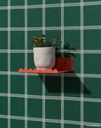 Steel Wall Shelf Small Burnt Red