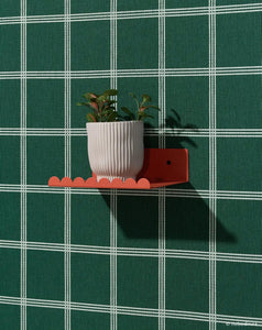 Steel Wall Shelf Small Burnt Red