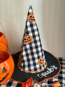 Large Beaded Witch Hat Sitter