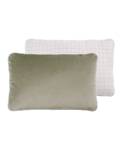 Eco-Velvet 2 Sided  Rect. Cushion Olive Green