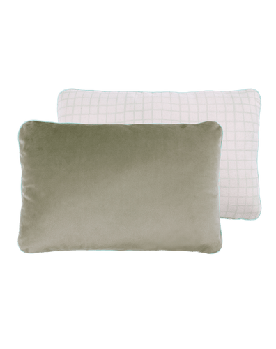 Eco-Velvet 2 Sided  Rect. Cushion Olive Green