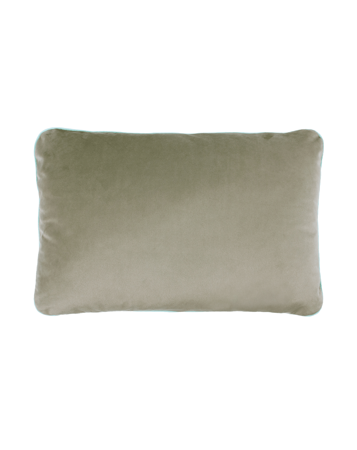 Eco-Velvet 2 Sided  Rect. Cushion Olive Green