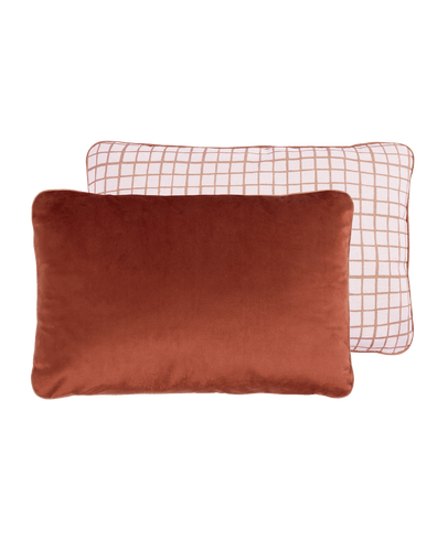 Eco-Velvet 2 Sided  Rect. Cushion Wild Brown