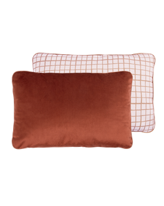 Eco-Velvet 2 Sided  Rect. Cushion Wild Brown